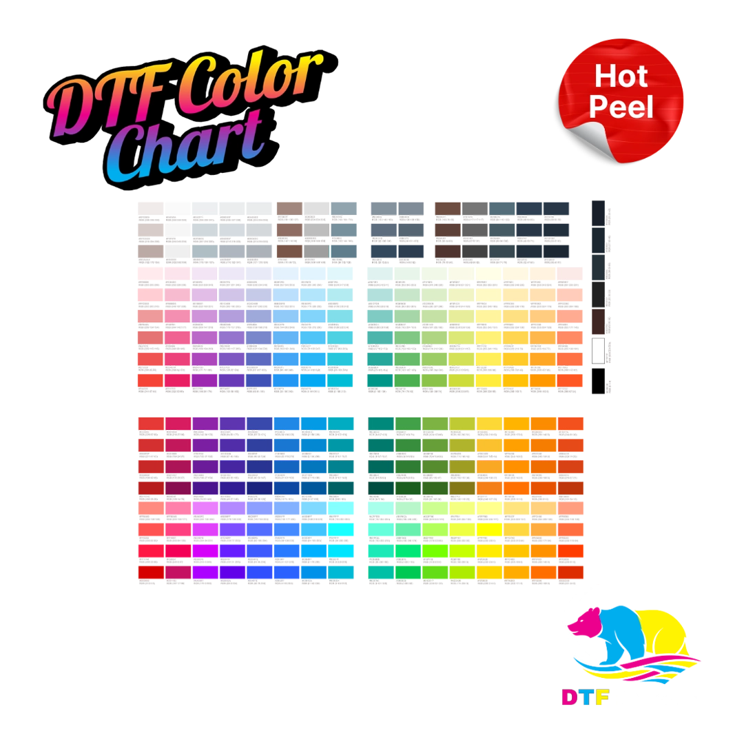 DTF Color Chart Accurate Color Matching for DTF Transfers DTF Missouri